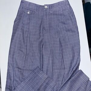 Plaid Periwinkle Pants